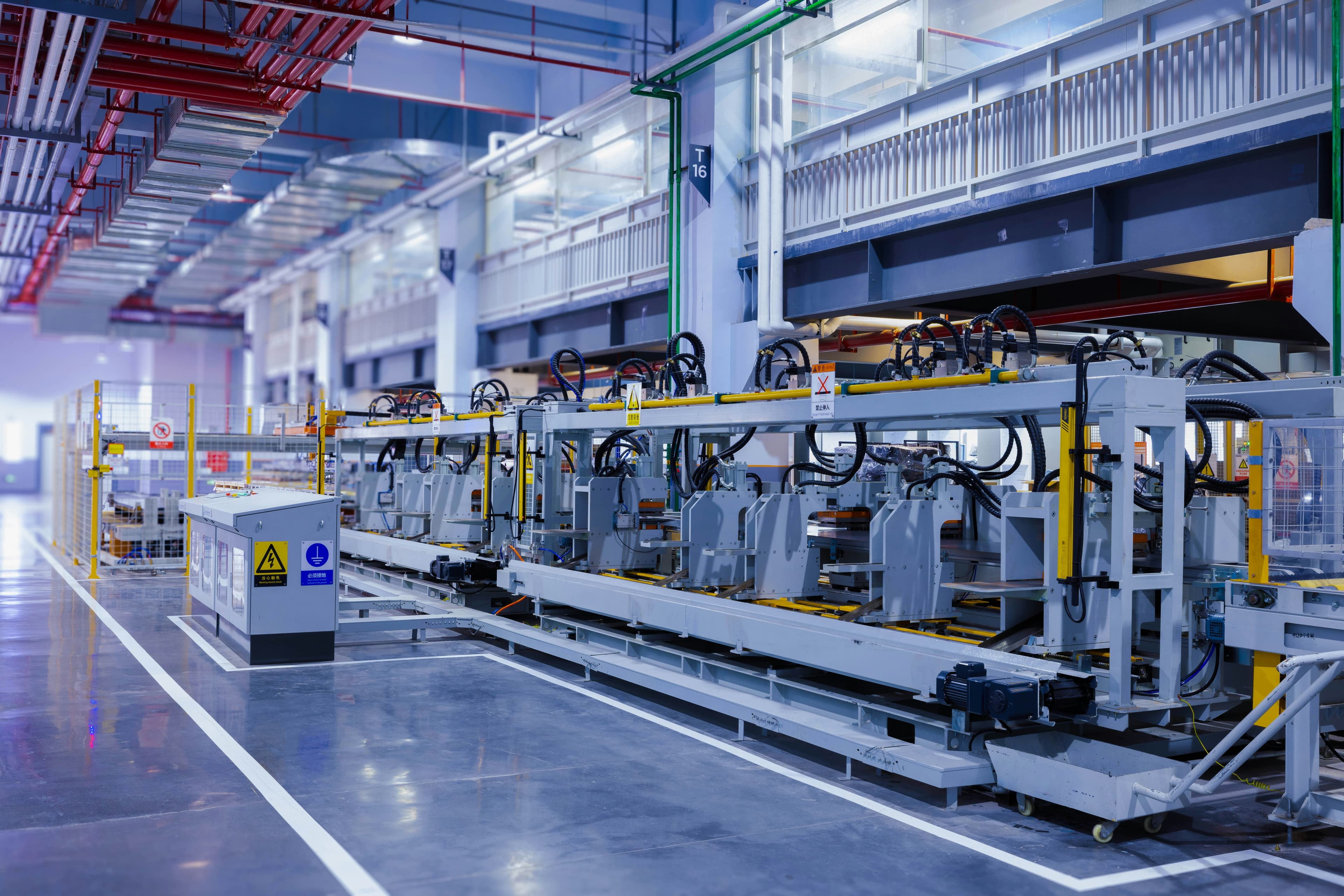 Une ligne de production automatisée